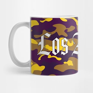 Los Angeles Camo Style Purple Gold Camouflage Mug